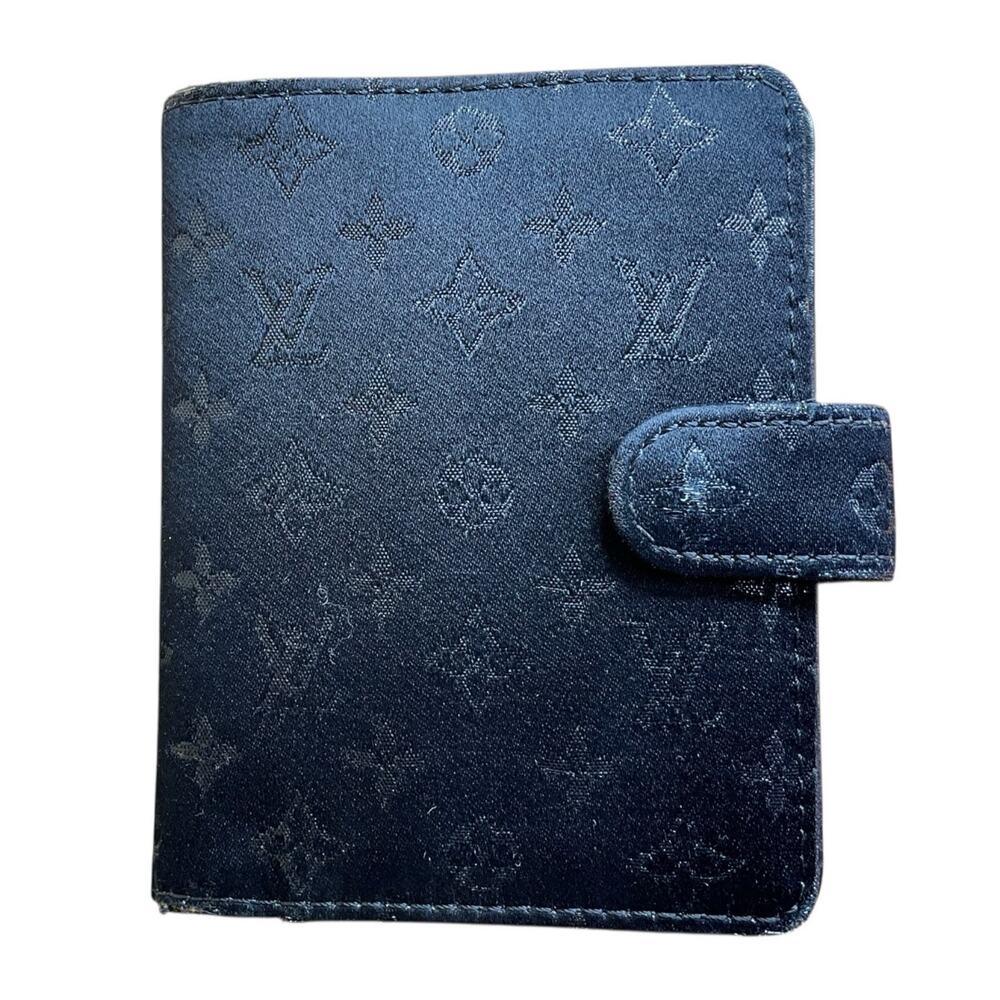 Authentic Louis Vuitton Black Monogram Mini Agenda Organizer 101.